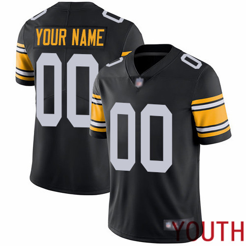 Limited Black Youth Alternate Jersey NFL Customized Football Pittsburgh Steelers Vapor Untouchable